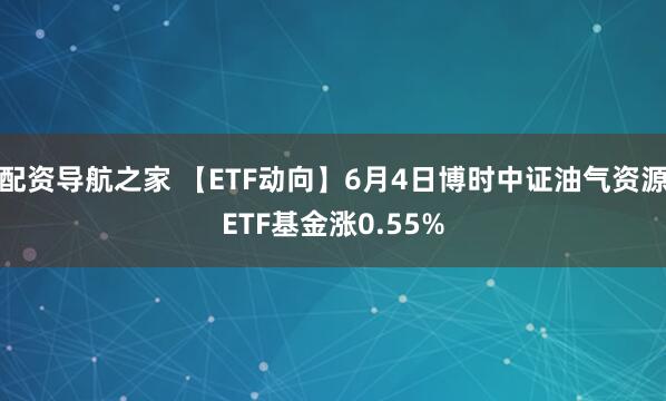 配资导航之家 【ETF动向】6月4日博时中证油气资源ETF基金涨0.55%